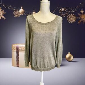 J. Crew ‘Summerweight Pullover Sweater’ in Light Olive Green Size Small